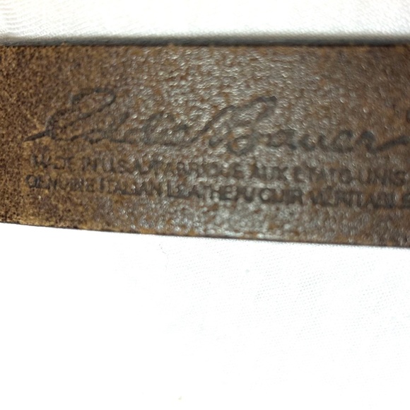 Vintage Eddie Bauer 100% leather belt with Brass Buckle - Picture 5 of 6